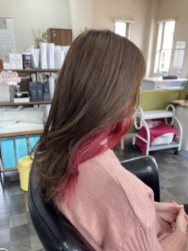 エンゼル美容室 インナーカラー【西新井/草加/越谷/春日部/久喜/松伏町】