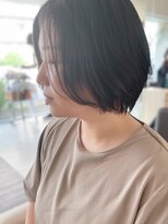 トップヘアー ミカワアンジョウ 安城(TOPHAIR MIKAWA ANJO)&nbsp;シースルーバングがかわいいショートボブ/ニュアンスカラー