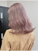 894栗色ミルクチョコレートブロンドヘア波巻き艶感バイカラー