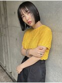 髪質改善トリートメント透明感ベージュカラーボブヘアセット豊橋