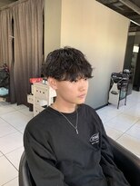 アイズ 海老名(AIZU) 波巻きパーマ波巻きスパイラルパーマショートスタイルフェード