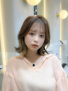 シーシンジュク 新宿南口(Sea shinjuku) 大人ガーリー/前髪/顔周りレイヤー×ブリーチなし韓国ヘア[新宿]