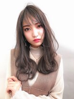 ロンドローズ 名古屋(Lond damaskRose)&nbsp;グレージュカラー 韓国ヘア 顔まわり イヤリングカラー 15