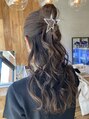 アンジェリカ 天理店(ANGELICA)&nbsp;イベント前ハーフアップアレンジ