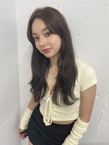 ソーソー(SoSo)&nbsp;《SoSo》ベージュブラウン×ロングスタイル