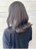 シルバーグレージュ/Wカラー/ブリーチカラー/ブリーチ1回