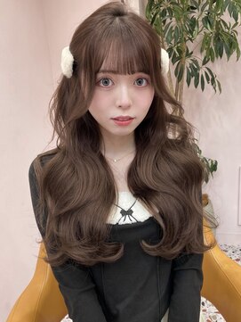 ボタン シブヤ(VOTAN SHIBUYA) ベージュ/韓国ヘア/渋谷/レイヤー/顔まわり/前髪