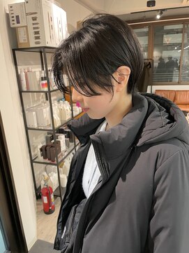 コワファーストナガサキシャンプーボーイ(COIFF1RST NAGASAKI SHAMPOO BOY) 大人ショートボブ丸みショートカットマッシュショート前髪あり