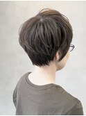 白髪ぼかし/ミニウルフ/チェリーブラウン/ホワイトグレージュ172