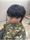 マッシュウルフ/シャドウパーマ/メンズ/スパイラルパーマ