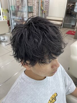 シェノン(chainon) マッシュ×スパイラルパーマ