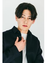 ハイプ 名古屋栄(HYPE)&nbsp;センターパート×ニュアンスパーマ（名古屋/栄/メンズ）