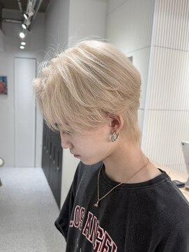 メンズペレ 渋谷(MEN'S PELE) スペインカール/スパイキーショート/ブルーブラック/渋谷