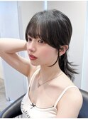 くびれヘア/顔周り/韓国/レイヤーカット/黒髪/ロング/前髪/原宿