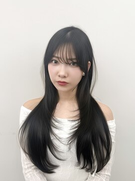 アマトウキョウ アユンチェ(AMA TOKYO×AYUNCHE) 韓国ヘア 透明感カラー 2wayバング レイヤーカット 顔周り