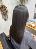 ロング　縮毛矯正　髪質改善ストレート