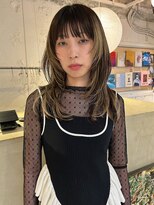 ルーム(Loom.)&nbsp;シャギーレイヤー　コントラストハイライト　前髪