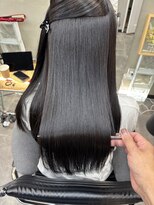 ファビ 渋谷(Fab)&nbsp;くびれヘア/暗めカラー/アプリコットオレンジ/縮毛矯正