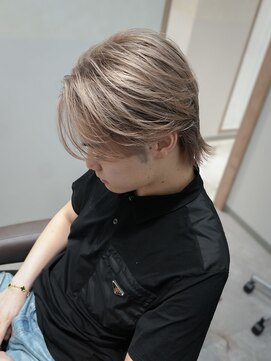 エン 栄店(enne) メンズバレイヤージュ×センターパート