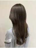 透明感グレージュ×艶髪×暗髪