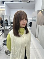 ザザ ZA/ZA 茗荷谷&nbsp;赤み消しオリーブカラー/顔周りレイヤー