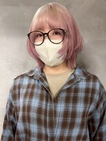 アポロ 横浜駅店(apollo)&nbsp;xカラー/ホワイトグレージュ/レイヤーカット/チェリーブラウン