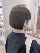 ネオリーブウリ 二子玉川店(Neolive uri) ホワイトグレージュミニウルフデジタルパーマチェリーブラウン