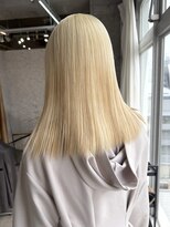ラニヘアサロン(lani hair salon)&nbsp;ブロンドカラー/抜きっぱなし/金髪/透け感カラー/外国人風カラー
