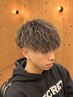 【 金メッシュ+メンズカット 】 顔剃り込み メッシュキャップ