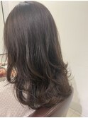 レイヤースタイル×セミロング
