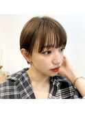  【Chill】イメチェン!！前髪も大人かわいいショートスタイル◎