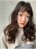 【MITSU】ルーズウェーブ×モカベージュ