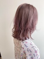ゲーム 吉祥寺店(GAME)&nbsp;韓国風レイヤーカットウルフカット前髪カットピンクベージュ
