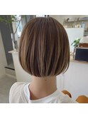 ぷつっと丸みボブ