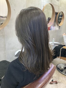 ソルトウォーター(SALT WATER) レイヤーカット/グレージュ/韓国ヘアー/ワンカラー/恵比寿/