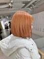 アエル キセラ川西(aeru)&nbsp;内におさまるボブと可愛いオレンジカラー！