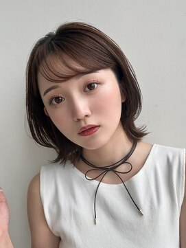 バイオレットジェム(Violet`jem) ショコラブラウンレイヤーカット耳かけボブFU-18