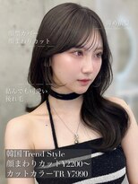 フォンズ(FONS)&nbsp;人気くびれミディアム＊前髪顔周りカット後れ毛シースルーバング