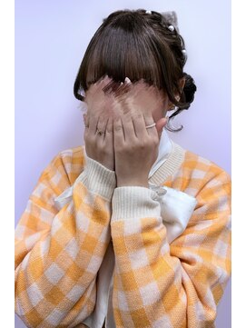 アールエーサロンモノクロ 秋葉原(RA SALON モノクロ) ツインおだんご♪鎖骨上の長さでもできるヘアメ