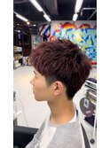 スパイキーショート/メンズショート/レッドカラー