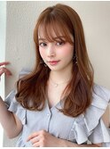 【OPEN】小顔前髪あり後れ毛サイドバングメルティカラー