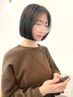 【人気No2/丁寧なカウンセリング】小顔デザインカット+癒しのプチスパ　4400