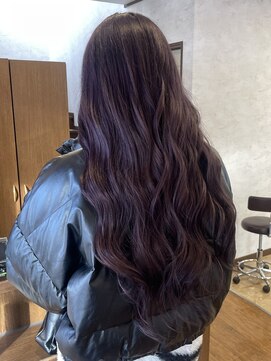 アンジェリカ ダブルカラーで作る暗めパープルカラー