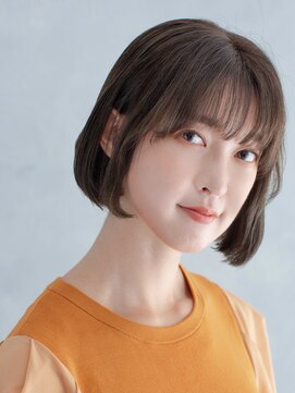 アース 溝の口店(HAIR&MAKE EARTH) ワンカール小顔補正立体カットナチュラルブラウン