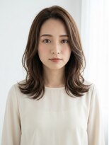 miiro 仙台東口/髪質改善/縮毛矯正ストレート/カラー/ショート【4月OPEN(予定)】&nbsp;似合わせくびれセミロング20代30代40代ココアブラウン