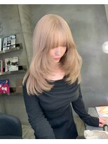 ノエ シンサイバシ(Noe Shinsaibashi)&nbsp;【nana】 韓国レイヤー　小顔前髪　ブリーチ