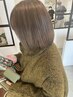 【透明感♪】カット+プレミアムカラー+ライト髪質改善 ¥17,600→¥12,900
