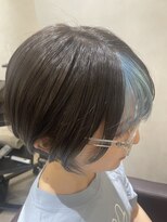グロー(glow)&nbsp;夏に映える♪ブルーインナーカラー