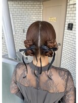 フェリーチェ 六本木店(Felice)&nbsp;タイトアレンジ タイトヘア ツインアレンジ イベントヘア 参列