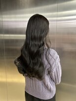 ペレ 原宿(PELE)&nbsp;ダークパープルナチュラルショート夏のヘアアレンジ原宿